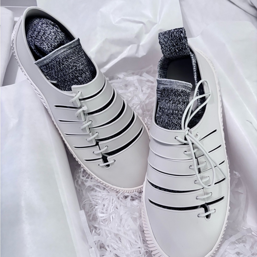 Stylish White Bottega Shoes